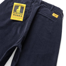 Load image into Gallery viewer, Service Works Corduroy Part Timer Pant Navy
