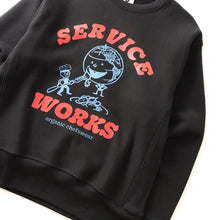 Load image into Gallery viewer, Service Works Organic Chefswear Crewneck Black
