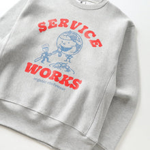 Load image into Gallery viewer, Service Works Organic Chefswear Crewneck Marl Grey
