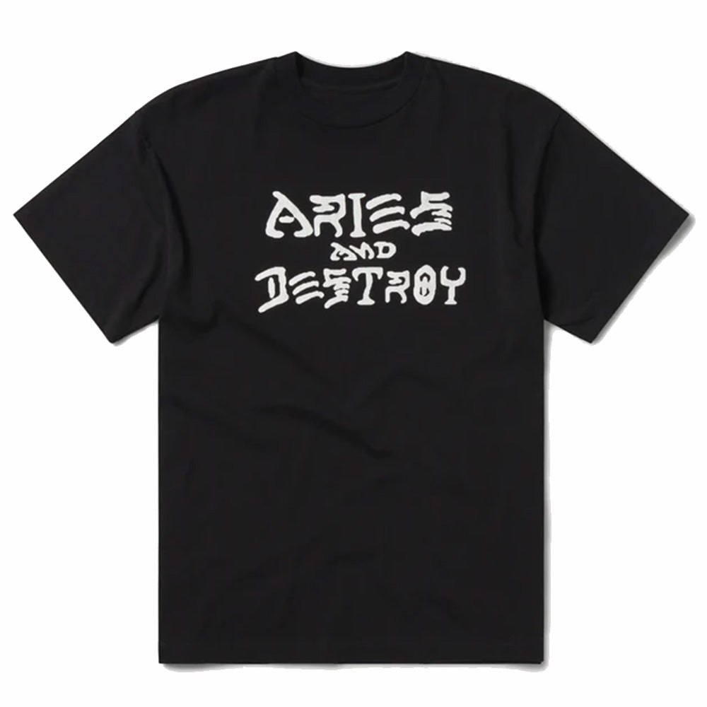 Aries Vintage Aries and Destroy SS Tee Black