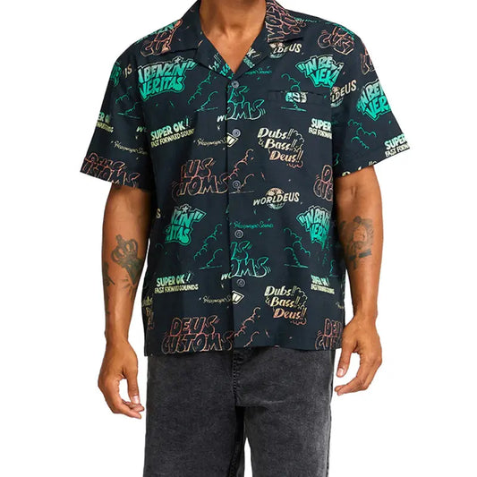Deus Ex Machina Dub Bass Short Sleeve Shirt Anthracite