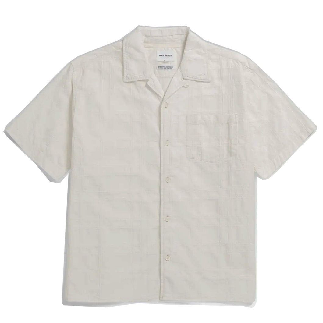 Norse Projects Carsten Relaxed Dobby Check Shirt Ecru