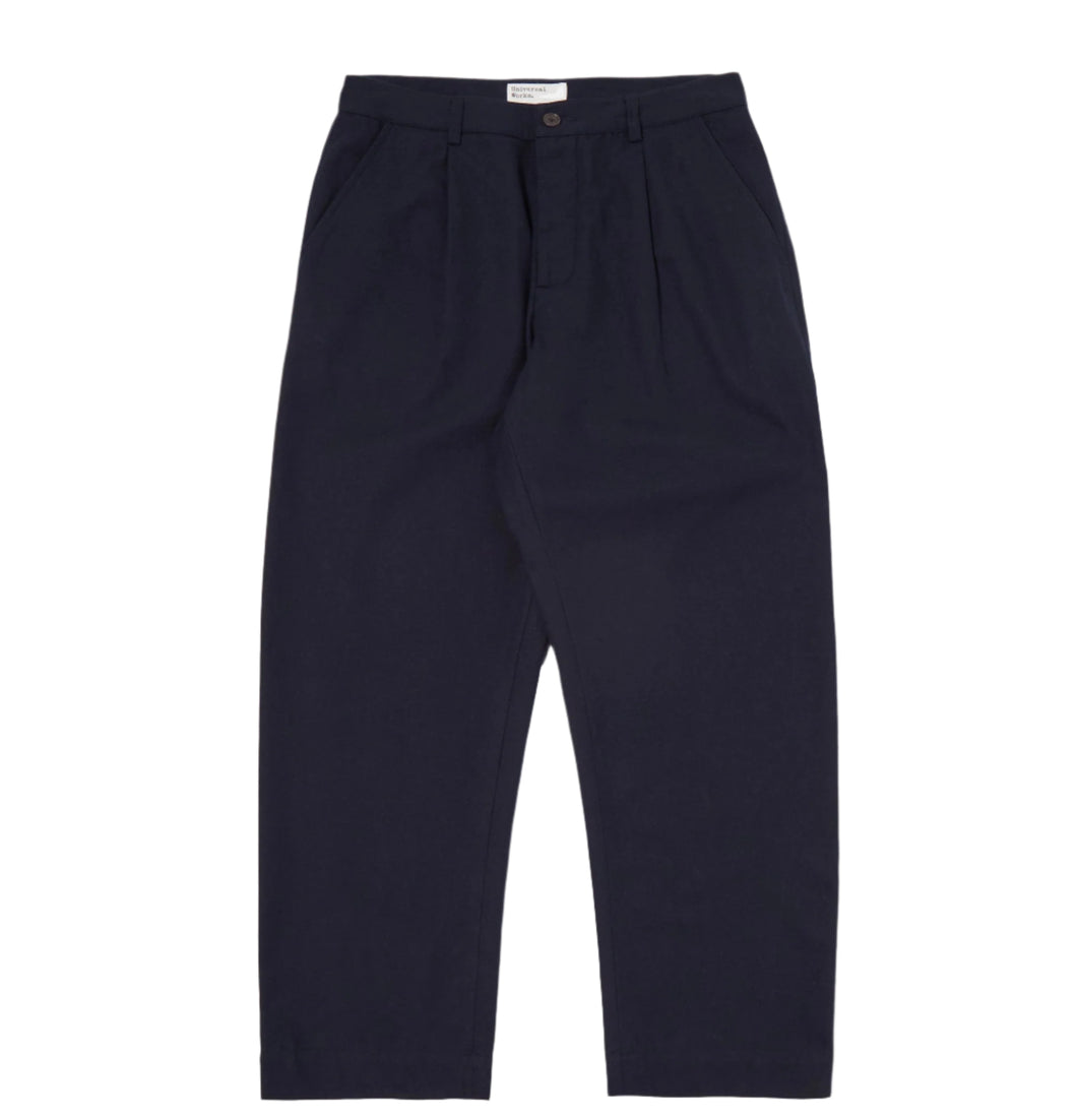 Universal Works Brushed Moleskin Duke Pant Navy