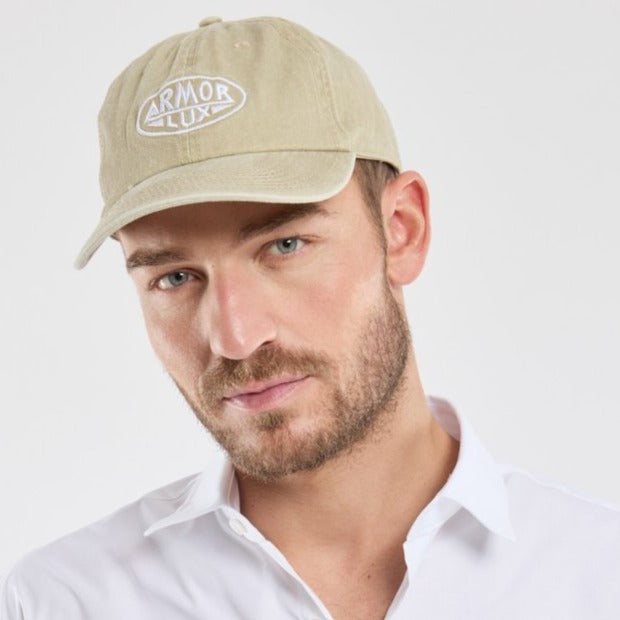 Armor Lux Embroidered Cap Pale Olive