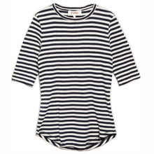 Load image into Gallery viewer, YMC Charlotte S/S Top Navy / White
