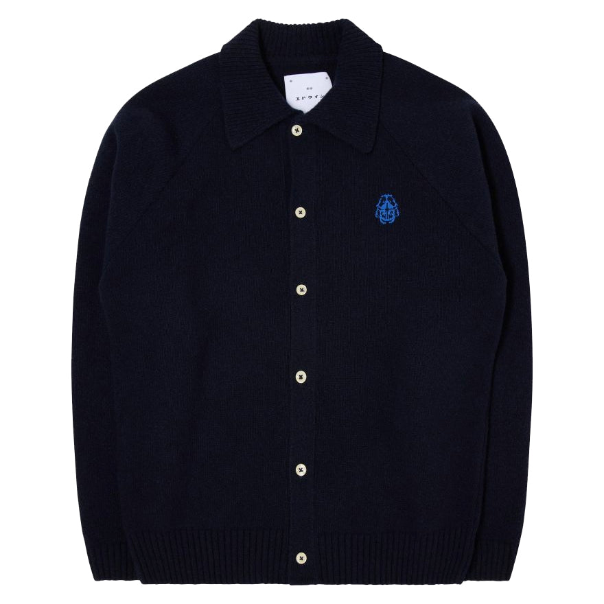 Edwin Mars Polo Cardigan Navy