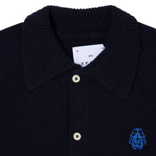 Load image into Gallery viewer, Edwin Mars Polo Cardigan Navy
