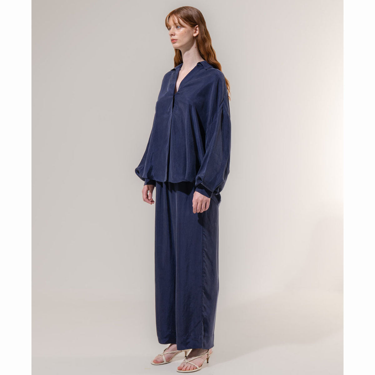 Emin+Paul Fluid Trousers Navy