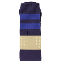 Load image into Gallery viewer, Escuyer Tube Socks Blue / Purple
