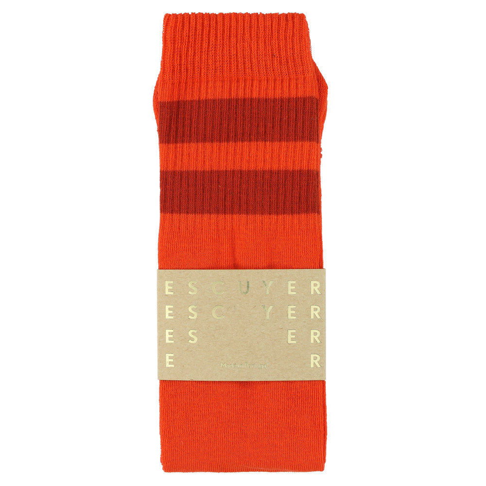 Escuyer Tube Socks Orange / Red