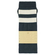 Load image into Gallery viewer, Escuyer Tube Socks Navy / Ecru
