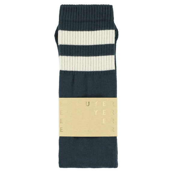 Escuyer Tube Socks Navy / Ecru