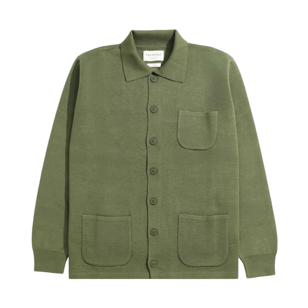 Far Afield Station Cardigan Green