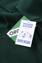 Load image into Gallery viewer, Power Goods Super Weight Hoodie Forest Green
