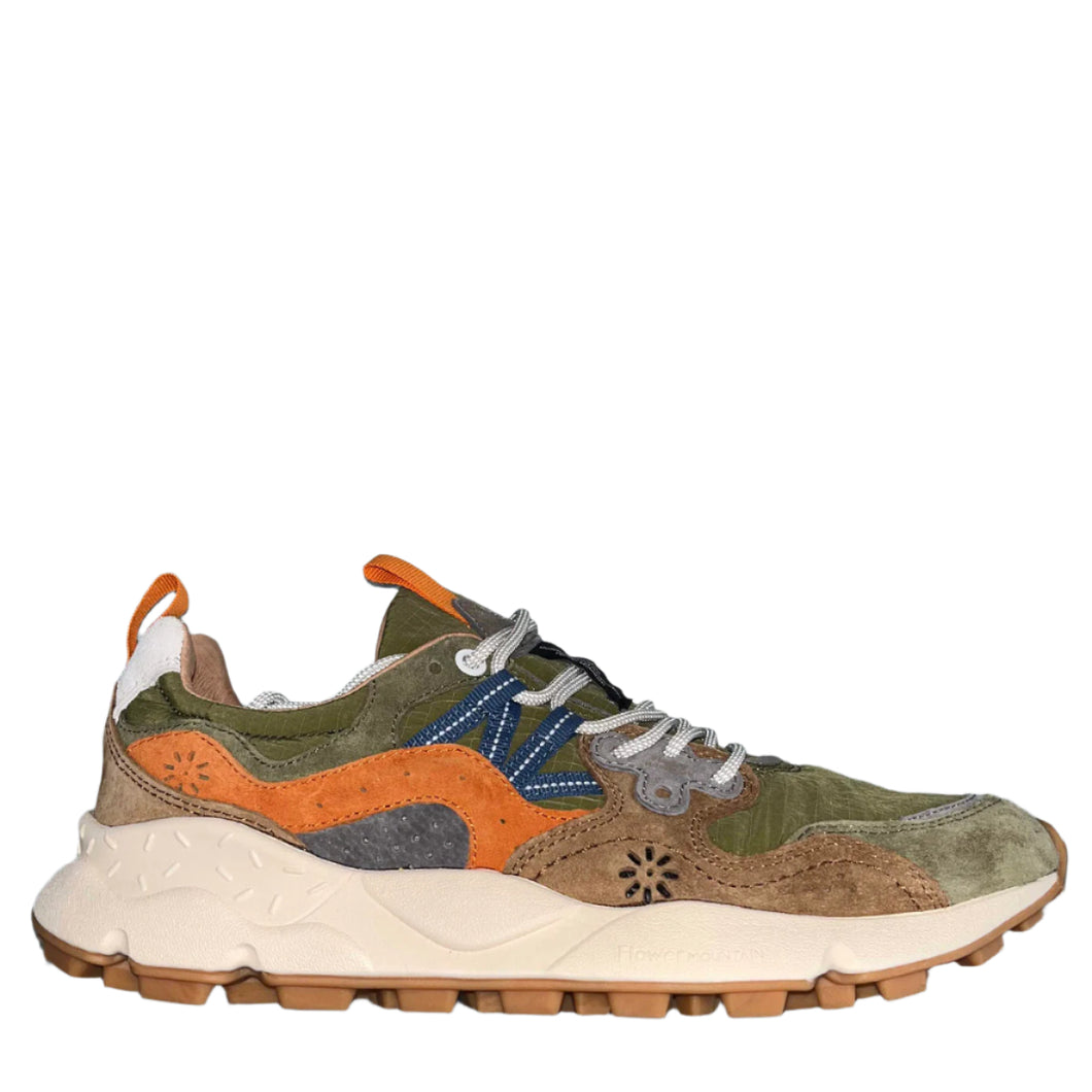 Flower Mountain Yamano 3 Suede Nylon Ripstop Military / Brown