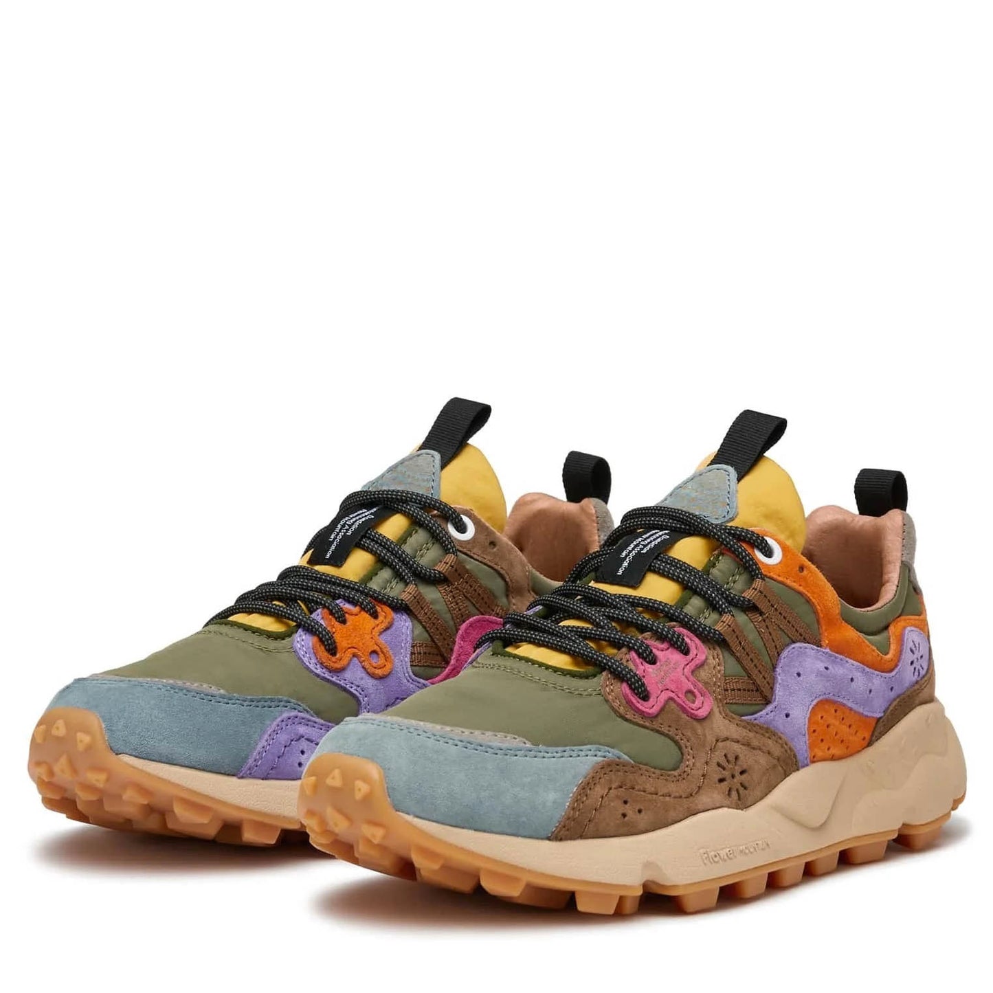 Flower Mountain Yamano 3 Unisex Suede / Nylon Khaki-Multi