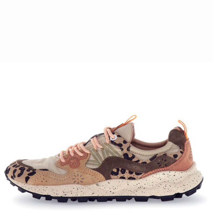 Flower Mountain U' Yamano 3 Suede/Print/Nylon Beige-Milk-Light