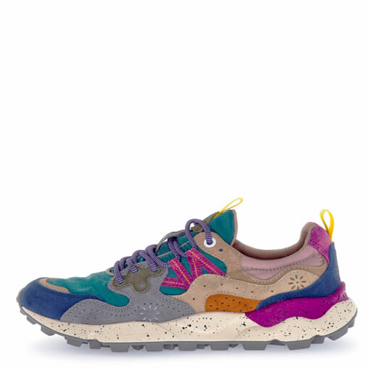 Flower Mountain U' Yamano 3 Suede/Nylon  Petrol-Stone-Beige