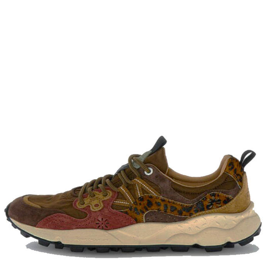 Flower Mountain U' Yamano 3 Suede/Pony Hair Brown-Bordeaux