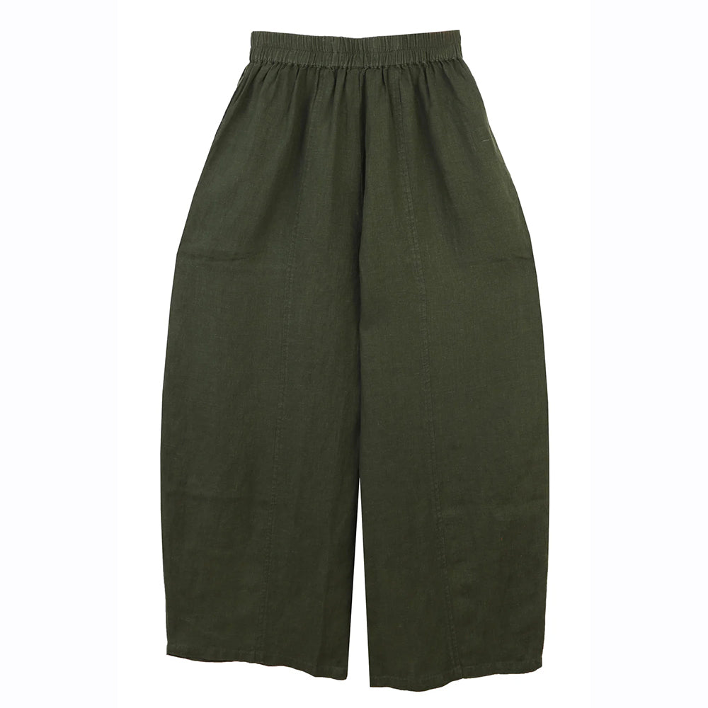 L.F.Markey Basic Linen Trouser Hunter Green