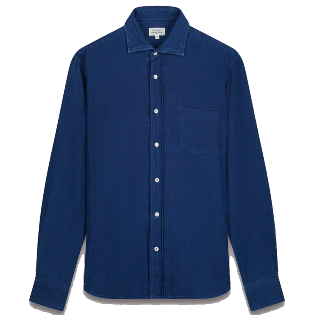 Hartford Paul Woven Shirt Indigo