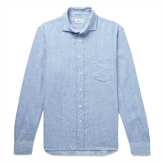Hartford Paul Linen Shirt Sky