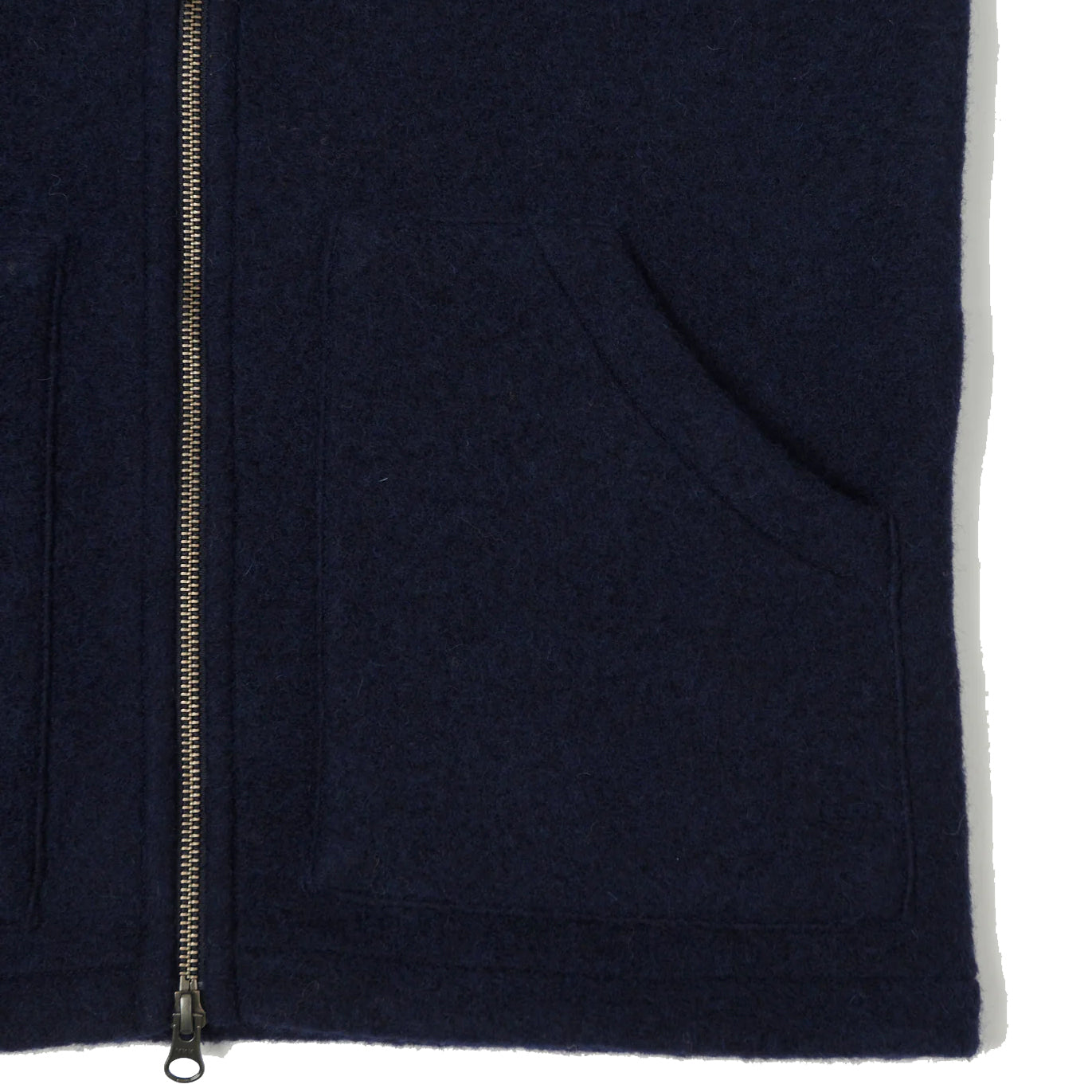 Hartford Knitted Fleece Vest Navy