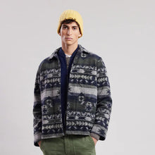 Load image into Gallery viewer, Hartford Perry Knitted Jacket Navy &amp; Green
