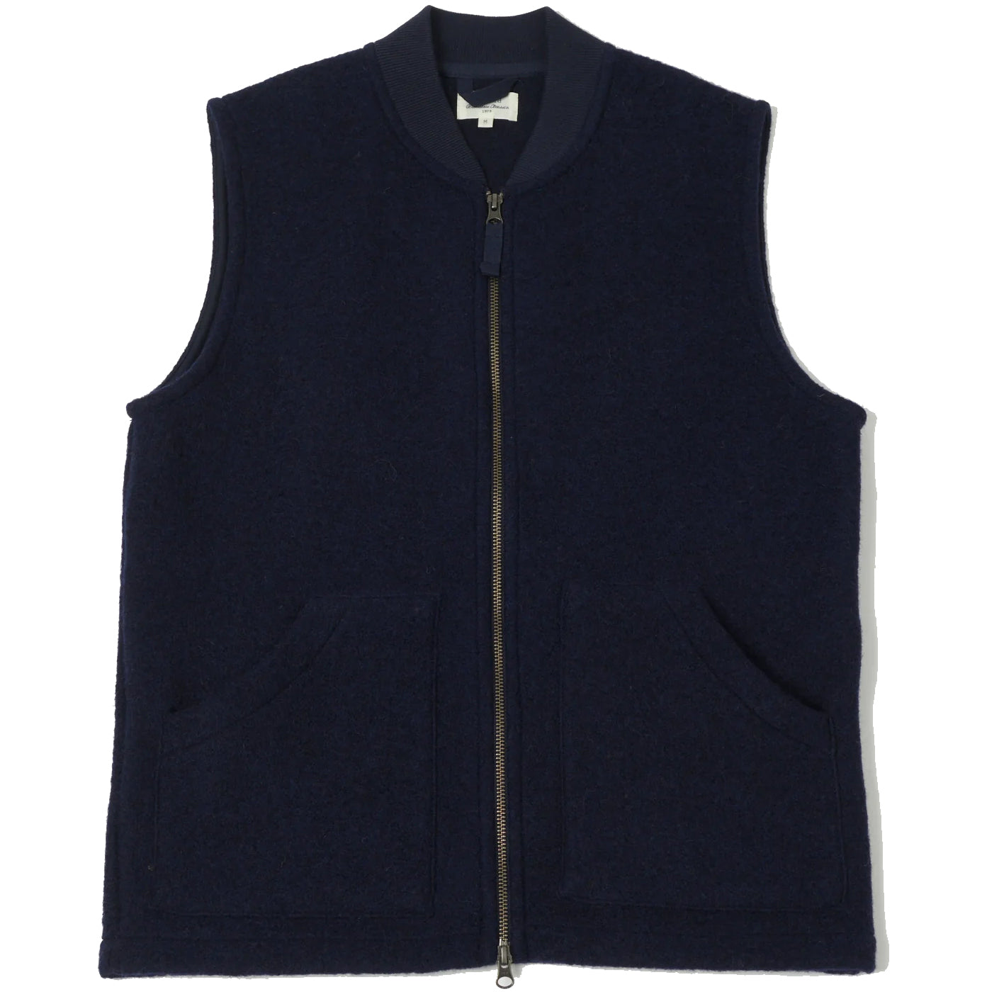Hartford Knitted Fleece Vest Navy