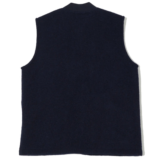 Hartford Knitted Fleece Vest Navy