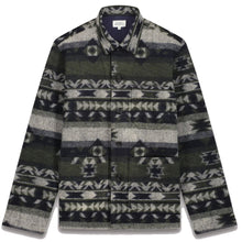 Load image into Gallery viewer, Hartford Perry Knitted Jacket Navy &amp; Green
