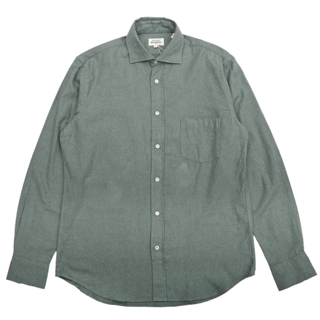 Hartford Paul Woven Mens Shirt Cypress Green