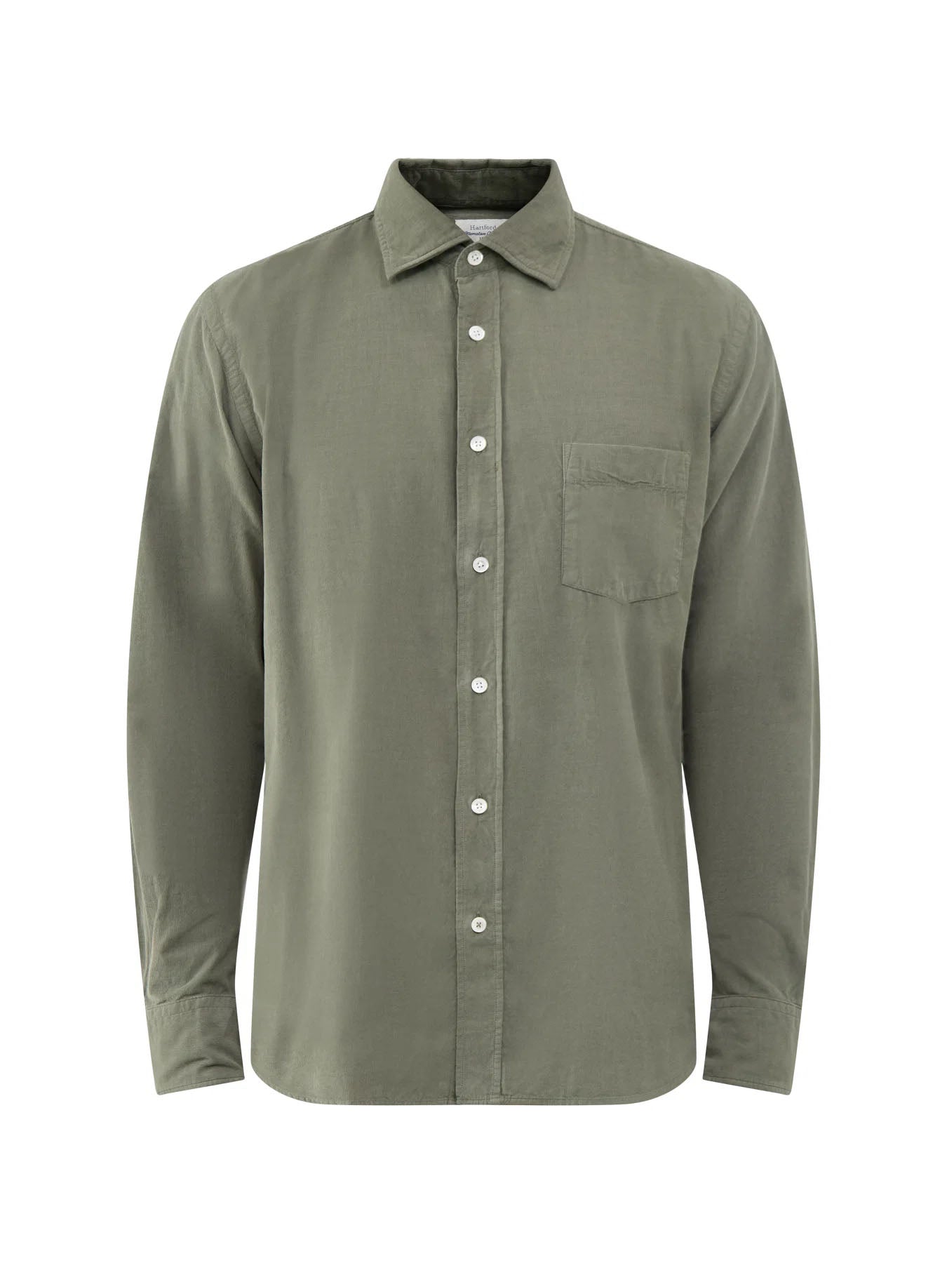 Hartford Cord Paul Pat Shirt Military