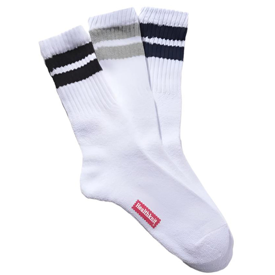 Healthknit Socks 3 Pack White / N G B