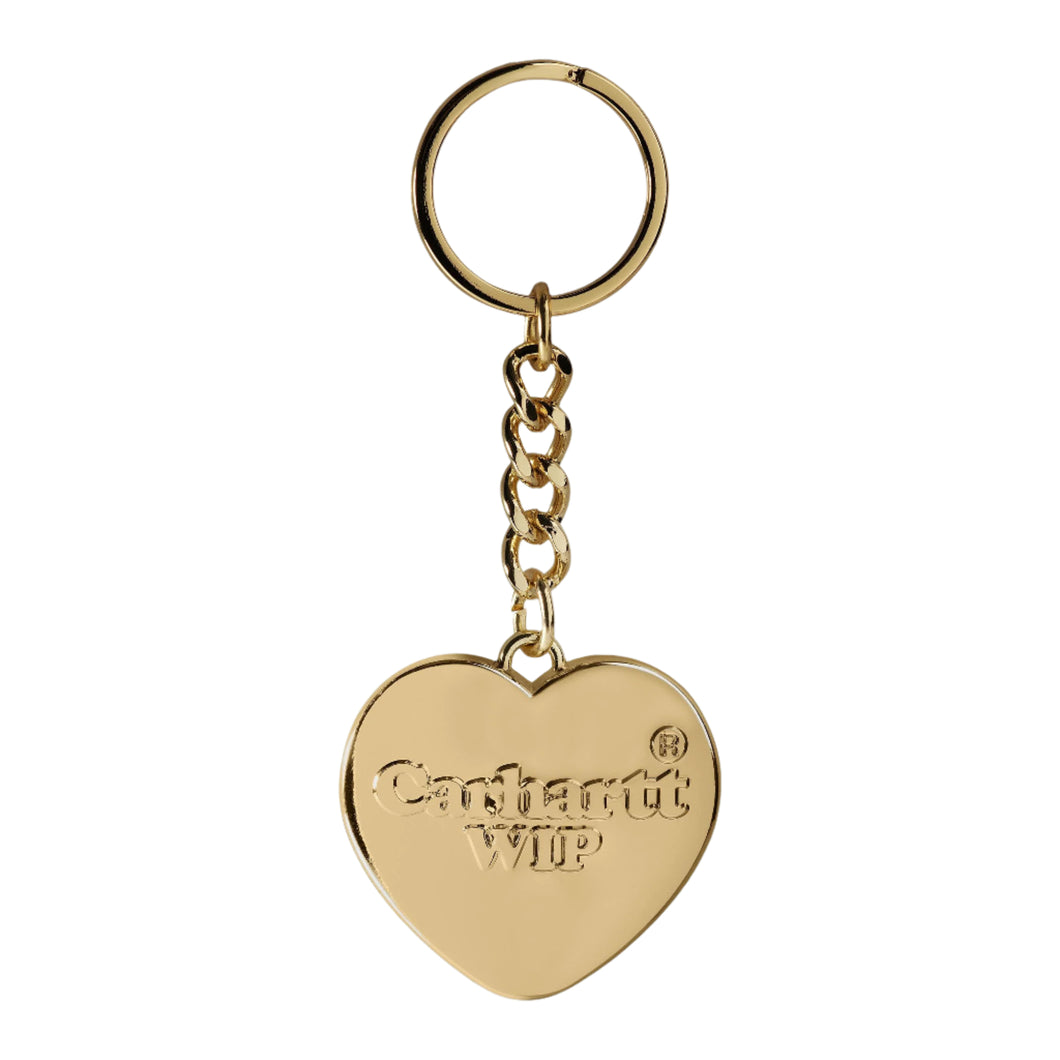 Carhartt WIP Heart Keychain Zinc Alloy Gold