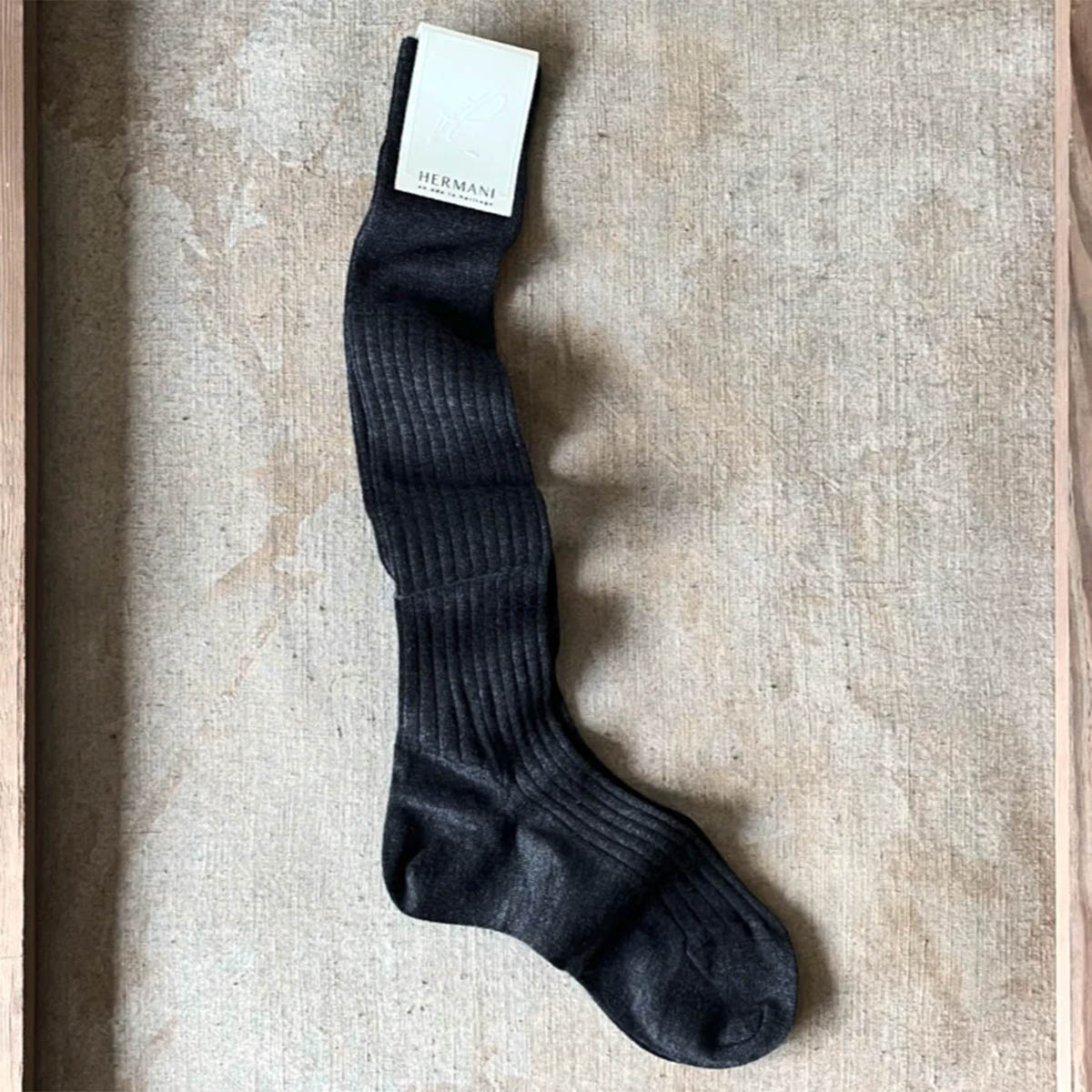 Hermani Cashmere-Silk Knee High D Grey