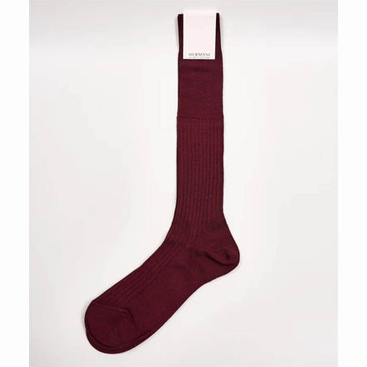 Hermani Merino Wool Knee-High Bordeaux