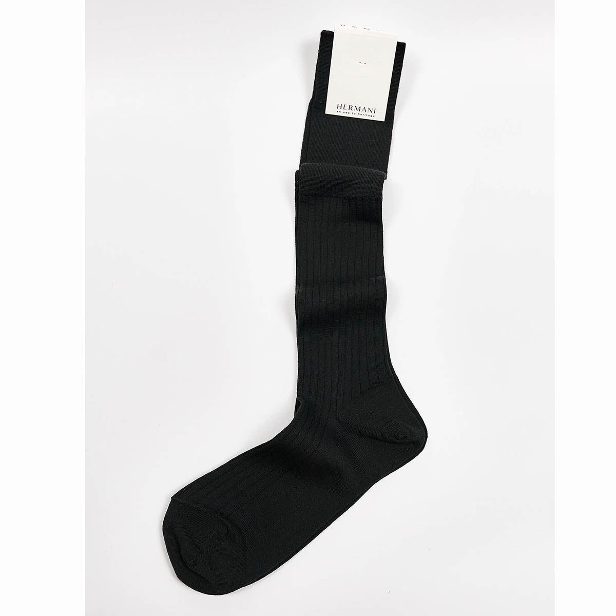 Hermani Merino Wool Knee-High Nero