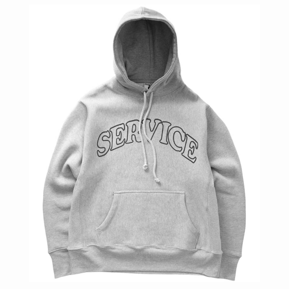 Service Works Arch Logo Hoodie Marl Grey