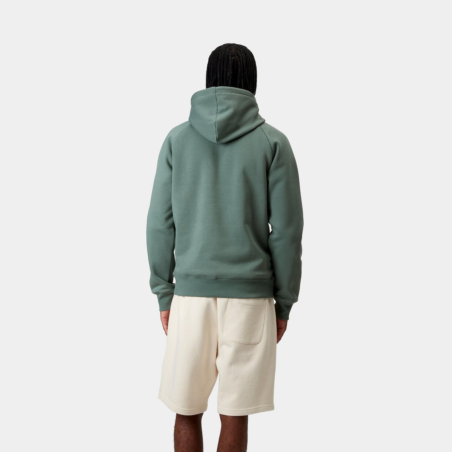 Carhartt WIP Hooded Chase Sweat Silver Pine / Gold