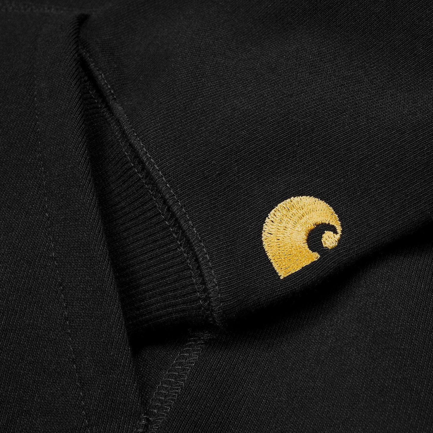 Carhartt WIP Hooded Chase Sweat Black / Gold