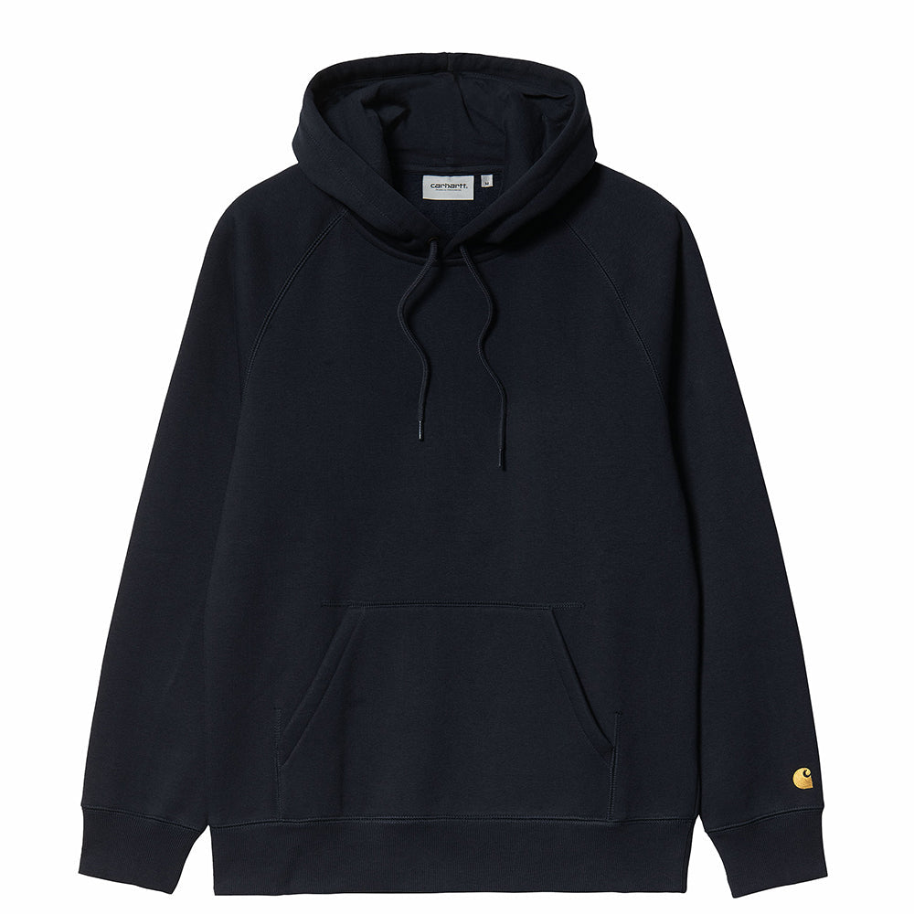 Carhartt WIP Hooded Chase Sweat Dark Navy / Gold