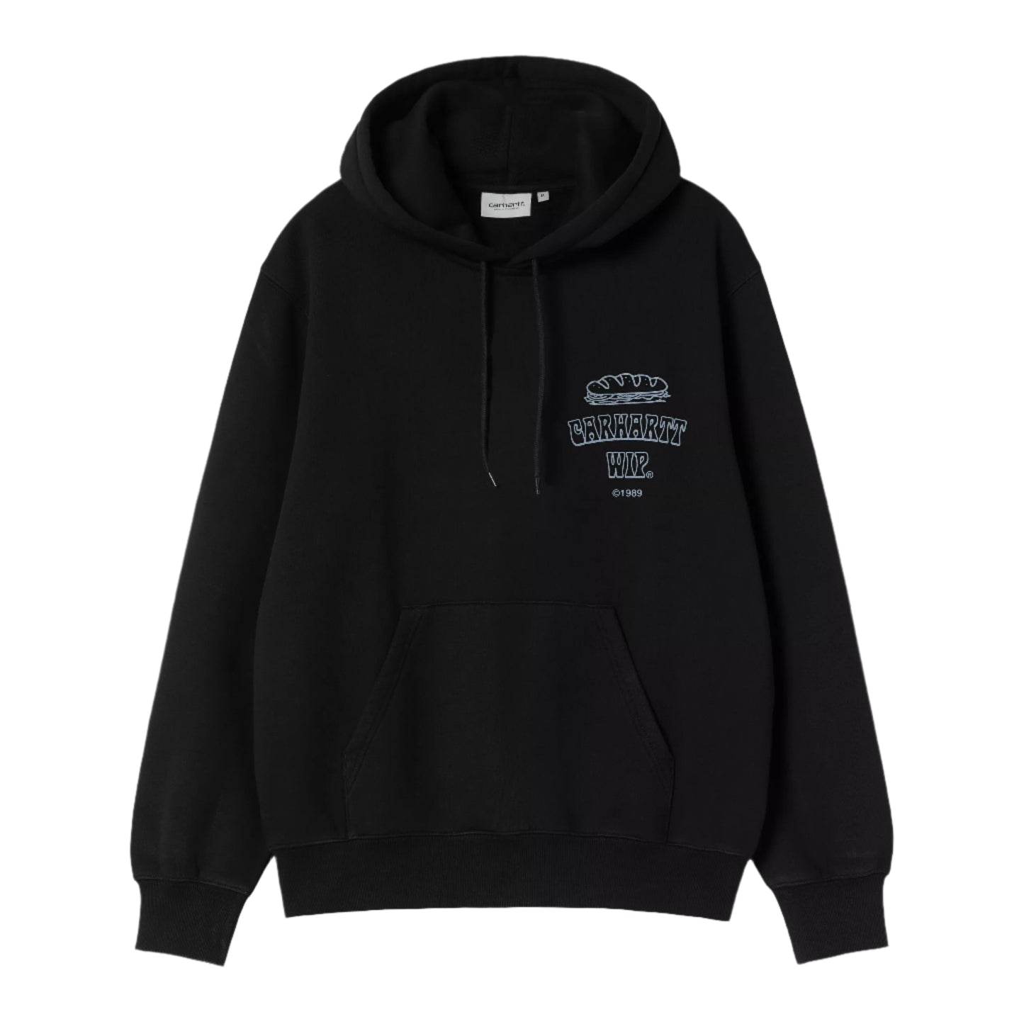 Carhartt Hooded Sandwich Sweat Black / Blue Fog