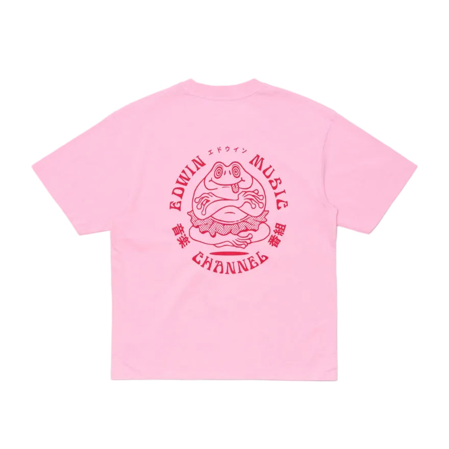 Edwin Music Chanel T-Shirt Begonia Pink