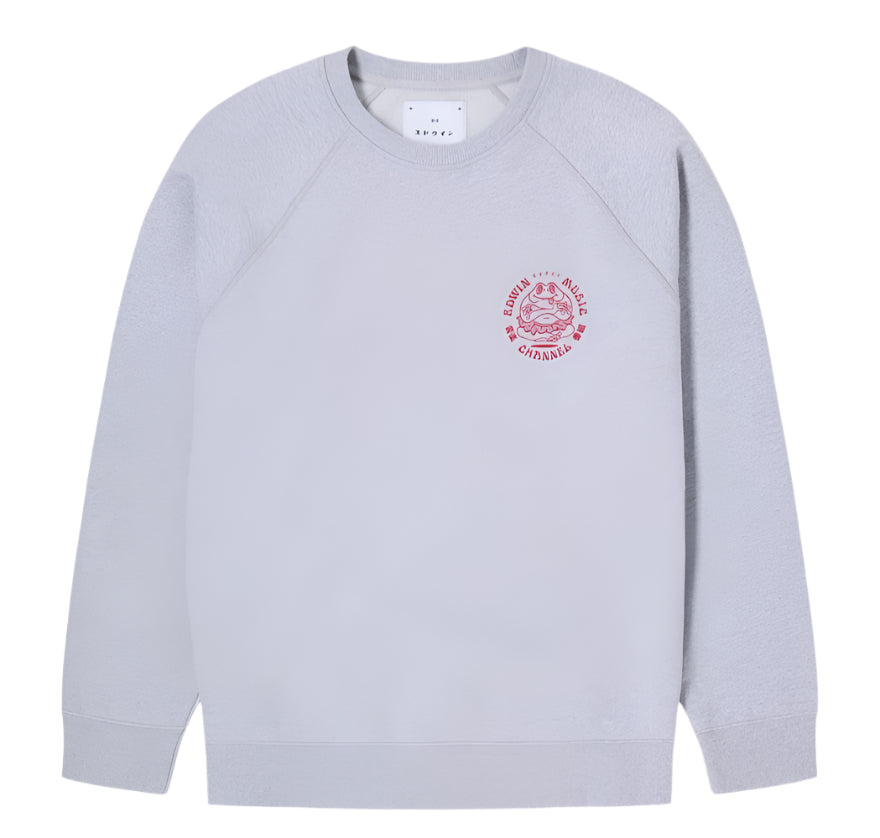 Edwin Music Channel Sweat Grey Marl