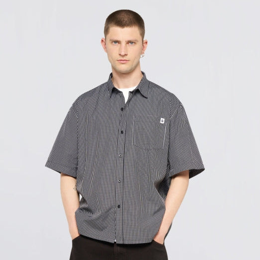 Edwin Millbury Shirt SS Black / White