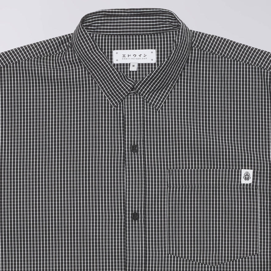 Edwin Millbury Shirt SS Black / White