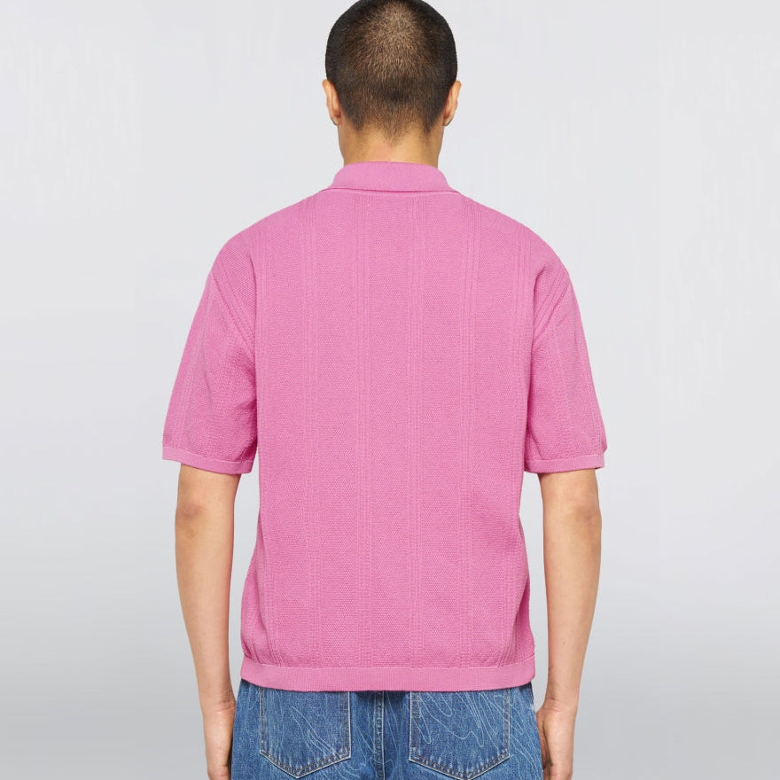 Edwin Luis Buttoned Polo Pink