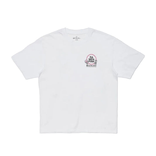 Edwin Ramen Pink TS White