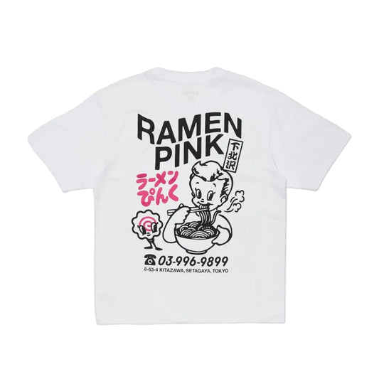 Edwin Ramen Pink TS White